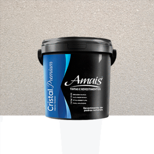 Revestimento Textura Pedras Naturais - Prata 23Kg Cristal Amais