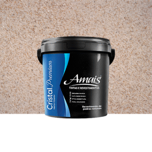 Revestimento Textura Pedras Naturais - Rajada Médio 23Kg Cristal Amais