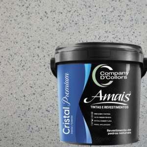 Revestimento Textura Pedras Naturais - Dallas Cinza 23Kg Cristal Amais