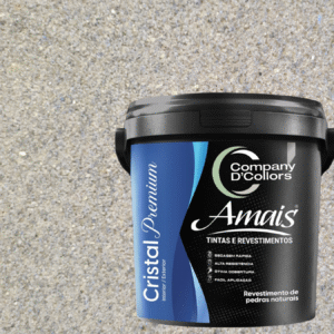 Revestimento Textura Pedras Naturais - Granito Cinza 23Kg Cristal Amais