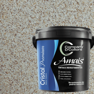 Revestimento Textura Pedras Naturais - Rajada Médio 23Kg Cristal Amais