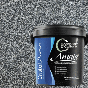 Revestimento Textura Pedras Naturais - Turmalina Preta 23Kg Cristal Amais