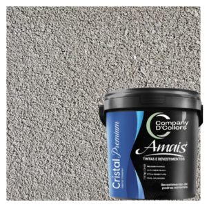 Revestimento Pedra Natural Pigmentada Prata Cristal Premium Amais