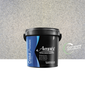 Revestimento Textura Pedras Naturais - Granito Cinza 23Kg Cristal Amais