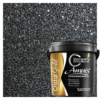 Revestimento Pedra Natural Pigmentada Preto Cristal Gold Amais