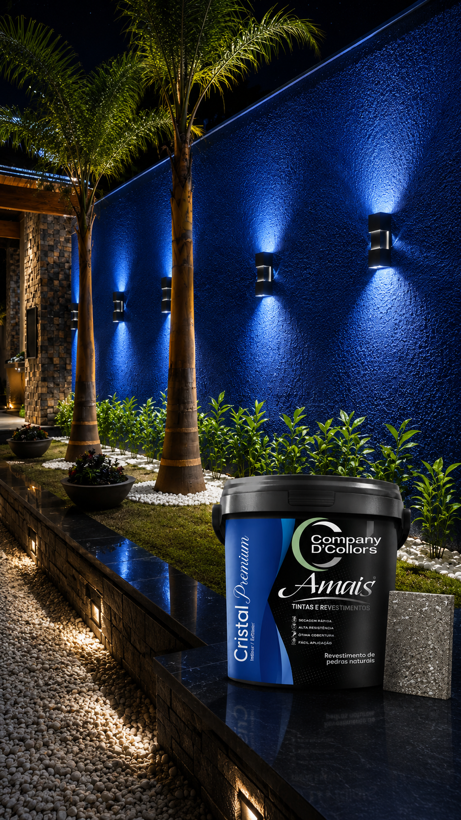 Área externa iluminada