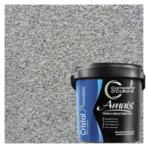 Revestimento Pedra Natural Granito Cinza Cristal Premium Amais