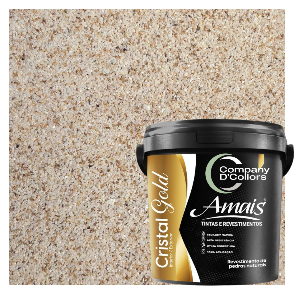 Revestimento Pedra Natural Rajada Medio Cristal Gold Amais