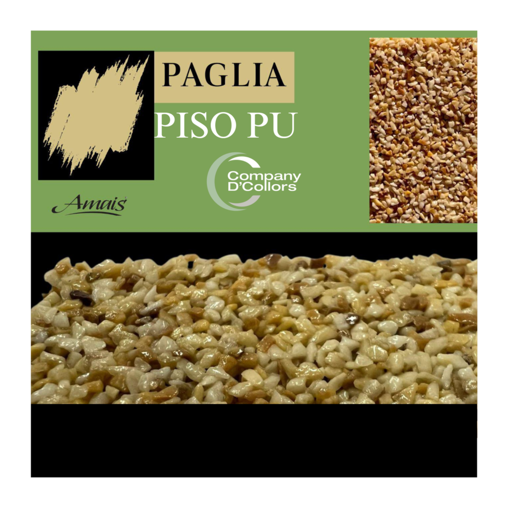 Piso PU Pedras Naturais - Paglia 23Kg Amais