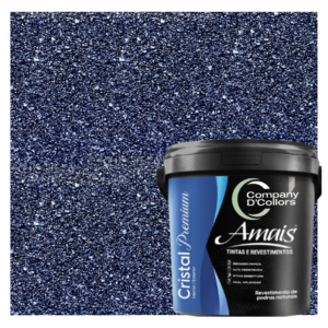 Revestimento Pedra Natural Pigmentada Azul Del Rey Cristal Premium Amais