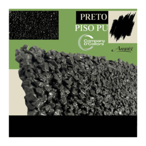 Piso PU Pedras Naturais - Preto 23Kg Amais